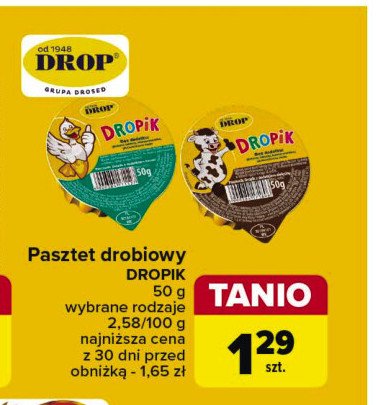 Pasztet dropik z dodatkiem kaczki promocja