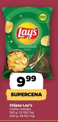 Chipsy Lay's (różne rodzaje) promocja w Netto