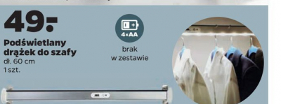 Pod艣wietlany dr膮偶ek do szafy promocja