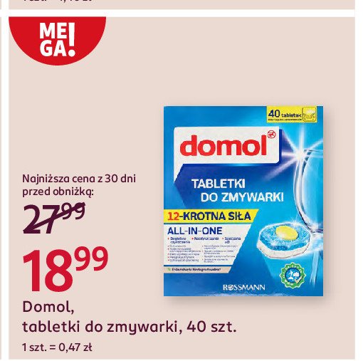 Tabletki do zmywarki multifunkcyjne Domol promocja