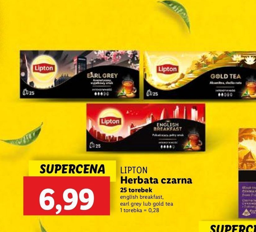 Herbata english breakfast Lipton promocja