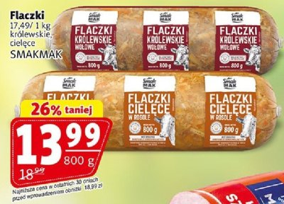 Flaczki krakowskie, królewskie, cielęce Smakmak promocja w Prim Market