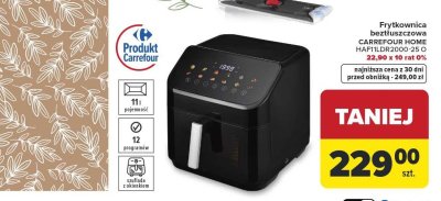Frytkownica beztłuszczowa CARREFOUR HOME HAFILDR2000-25 O promocja w Carrefour