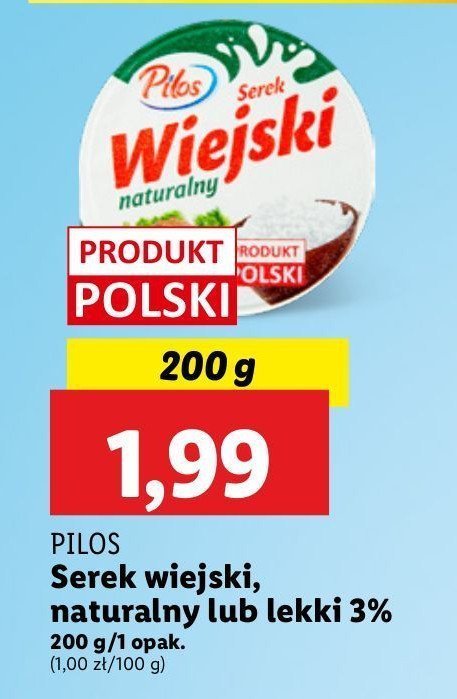 Serek wiejski naturalny Pilos promocja