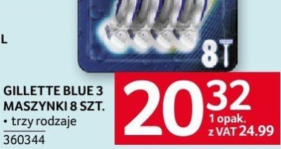 Maszynki do golenia Gillette blue 3 comfort promocja w Selgros