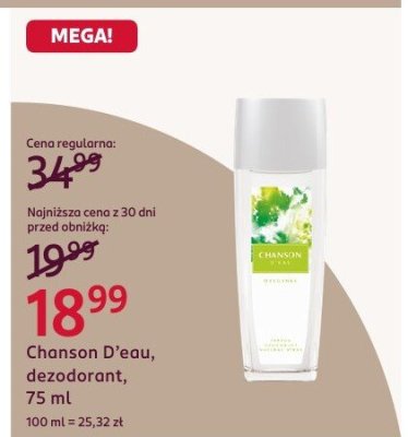 Dezodorant 75 ml promocja w Rossmann