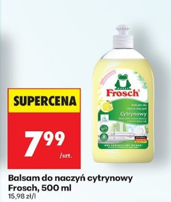 Balsam do naczyń cytrynowy Frosch, 500 ml promocja w Biedronka