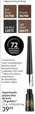 Liner do brwi Semipermanentny 72 godziny Dark Brown promocja w AVON