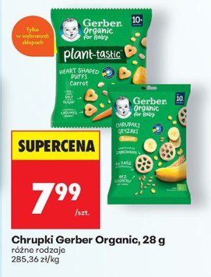 Chrupki Organic różne rodzaje promocja w Biedronka