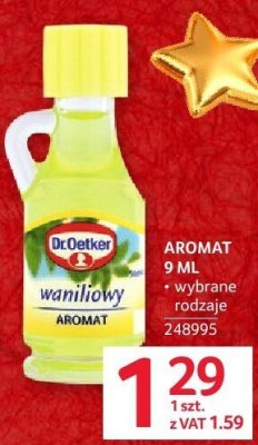 Aromat waniliowy Dr. Oetker 9ml promocja w Selgros