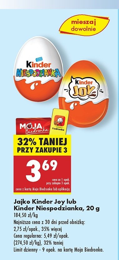 Jajko Kinder niespodzianka promocja
