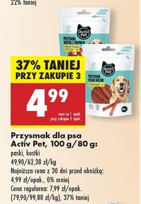 Kostki dla psa z wapnem drobiowe Activ pet promocja