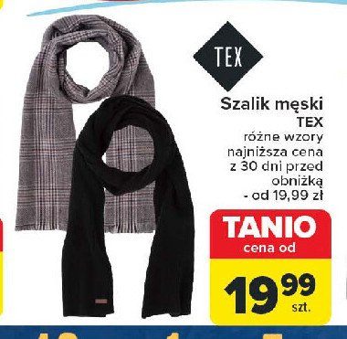 Szalik męski Tex promocja w Carrefour Market