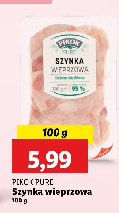 Szynka wieprzowa Pikok pure promocja