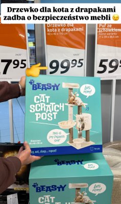 Drzewko dla kota z drapakami promocja w Action
