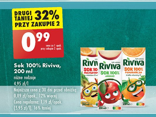 Sok multiwitamina RIVIVA MINI promocja