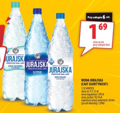 Woda Jurajska 1.5l Hortex (cały asortyment) promocja w Arhelan