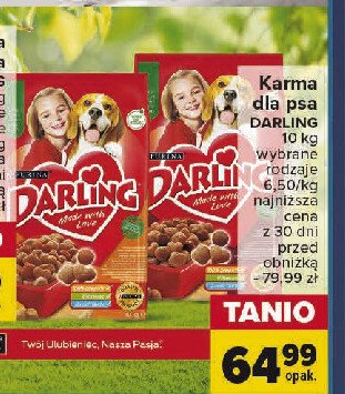 Karma dla psa kurczak-warzywa Purina darling promocja