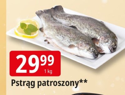 Pstrąg patroszony promocja w Leclerc