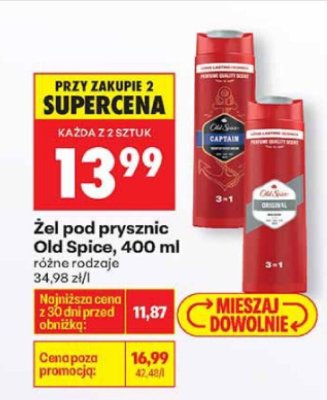 Żel pod prysznic Old Spice, 400 ml promocja w Biedronka