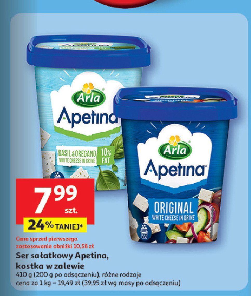 Ser original w kostkach Arla apetina promocja