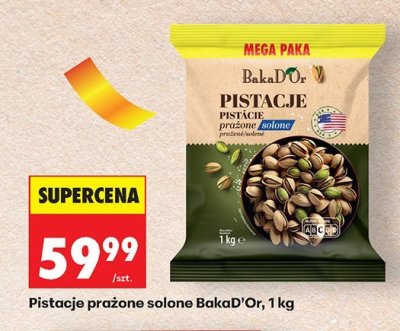 Pistacje prażone solone BakaD'Or promocja w Biedronka