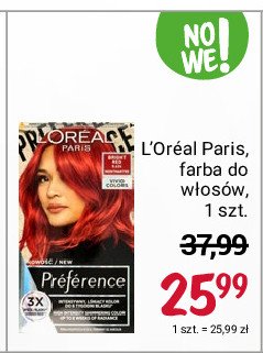 Farba do włosów 8.624 bright red L'oreal preference vivids promocja