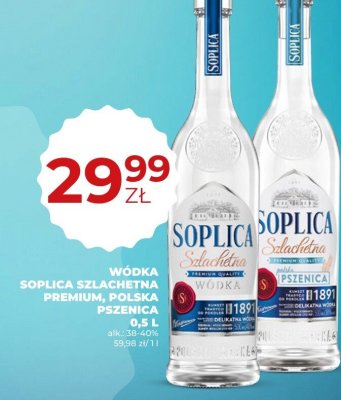 Wódka Soplica Szlachetna Premium, Polska Pszenica 0,5L promocja w Duży Ben