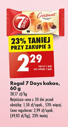 Rogal truskawkowy 7 days promocja