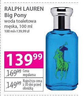 Woda toaletowa Ralph lauren big pony blue promocja