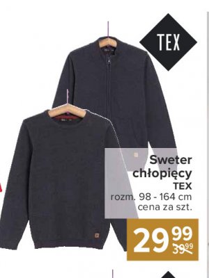 Sweter chłopięcy szary 98-164 cm Tex promocja