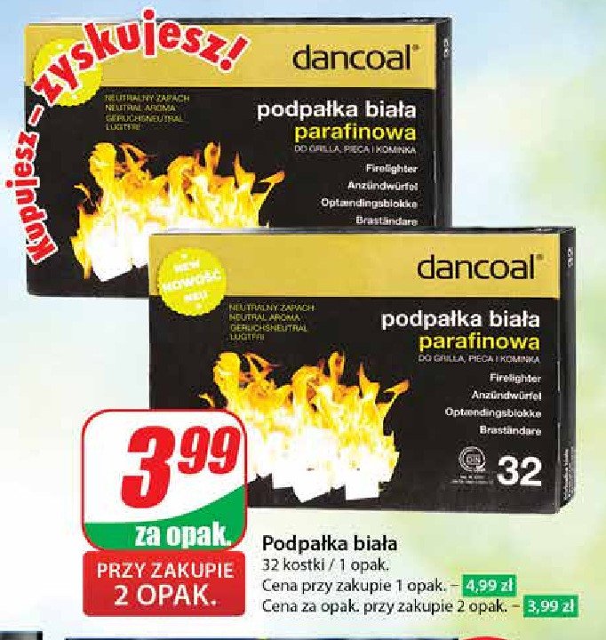 Podpałka do grilla Dancoal promocja