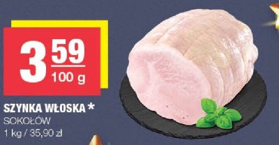 Szynka włoska Sokołów promocja w SPAR