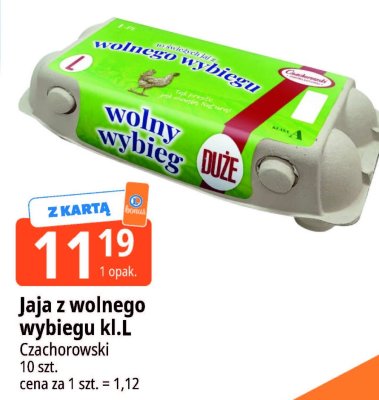 Jaja z wolnego wybiegu kl.L promocja w Leclerc