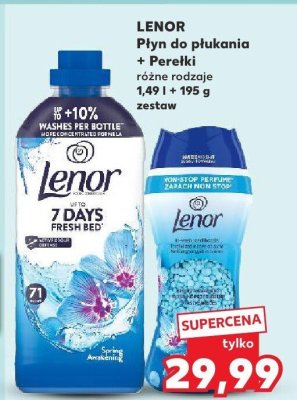 Płyn do płukania + Perełki różne rodzaje 7 Days Fresh Bed promocja w Kaufland