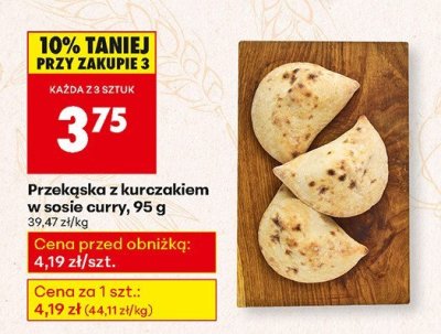 Przekąska z kurczakiem w sosie curry, 95 g promocja w Biedronka