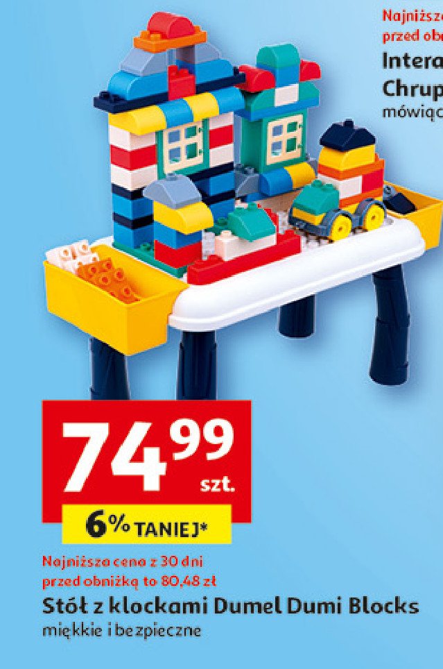 Stół z klockami Dumel promocja w Auchan
