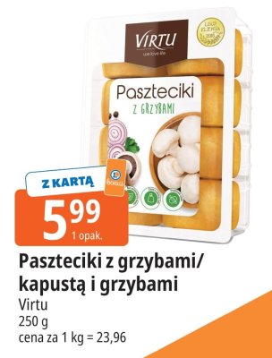 Paszteciki z grzybami Virtu promocja w Leclerc