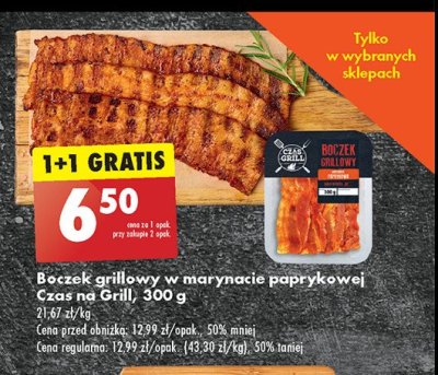 Boczek grillowy w marynacie paprykowej Czas na grill promocja