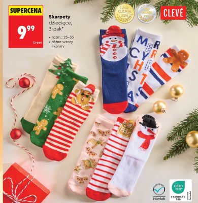 Skarpety dziecięce 3-pak promocja w Biedronka