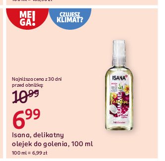 Olejek do depilacji na mokro Isana promocja w Rossmann