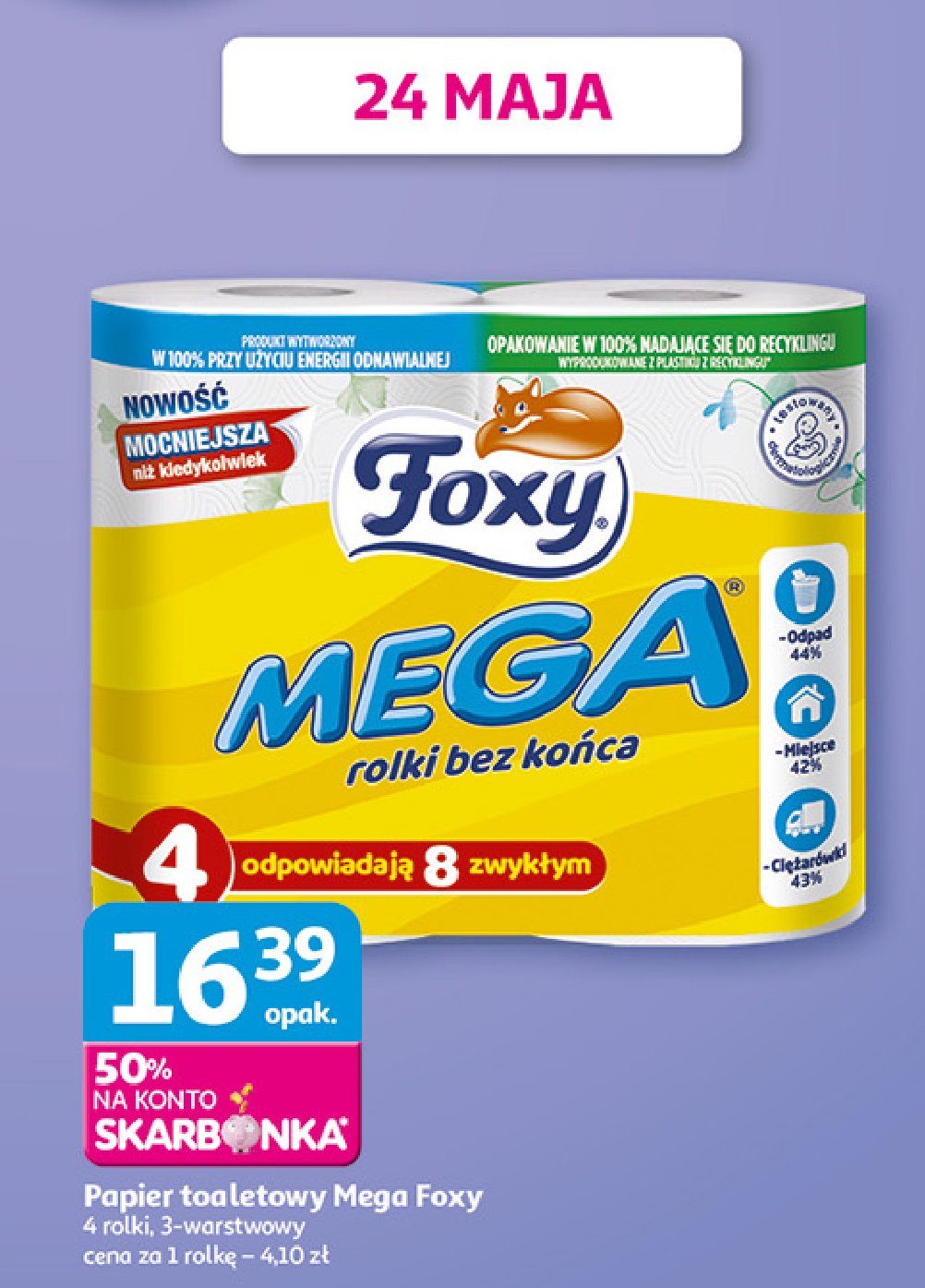 Papier toaletowy Foxy mega promocja