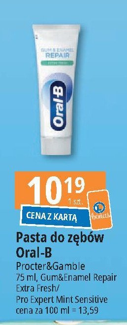Pasta do z臋b贸w clinic line regeneracja szkliwa Oral-b pro-expert promocja