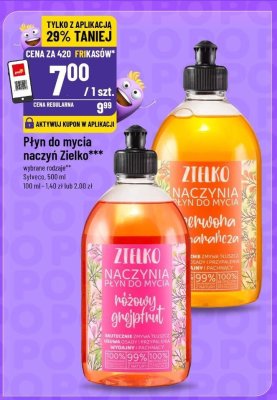 Płyn do mycia naczyń Zielko promocja w POLOmarket
