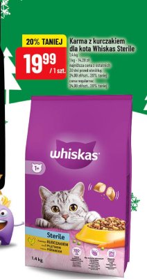 Karma z kurczakiem dla kota Whiskas Sterile promocja w POLOmarket