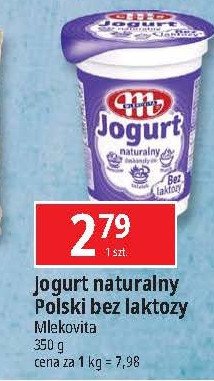 Jogurt naturalny bez laktozy Mlekovita jogurt polski promocja