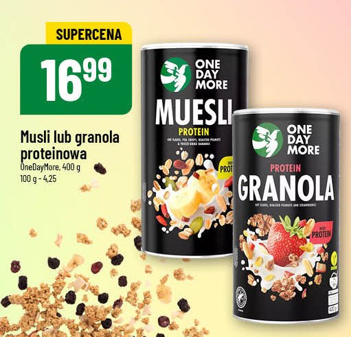 Granola proteinowa One day more promocja w POLOmarket