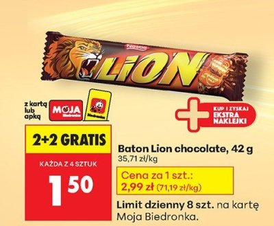 Baton czekoladowy z pistacj膮 Damak (nestle) promocja w Biedronka