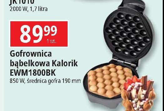 Gofrownica ewm1800bk Kalorik promocja