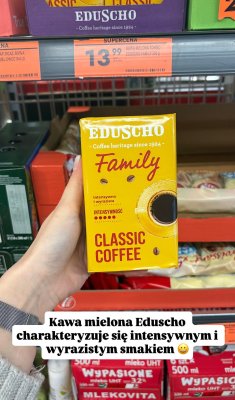 Kawa mielona Eduscho Family 250g promocja w Biedronka